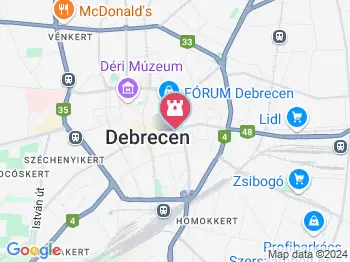 Szabó Magda Emlékház Debrecen a térképen