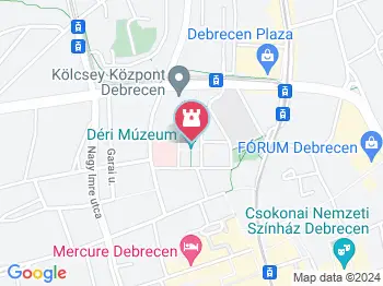 Szamuráj udvarház Debrecen a térképen