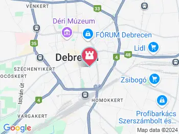 Szent Anna Főplébánia Debrecen a térképen