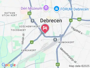 Szív Panzió Debrecen a térképen