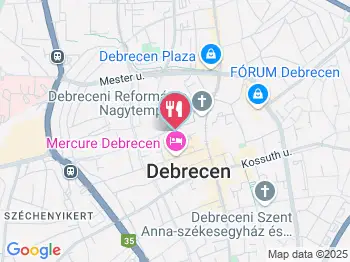 Szőke Cukrászda Debrecen a térképen