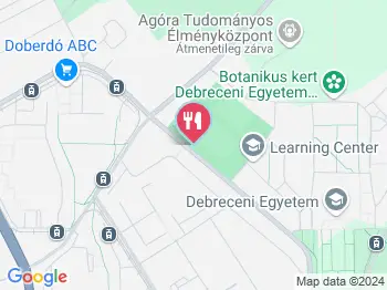 Teniszke Debrecen a térképen