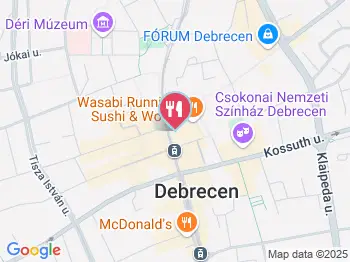 Terasz Étterem Debrecen a térképen