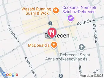 The Box Donut Debrecen a térképen