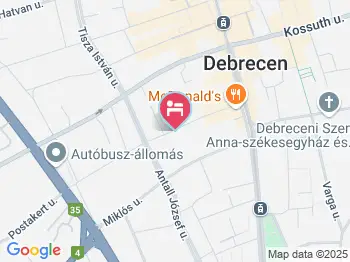 VargaZ Apartman Gold Debrecen a térképen