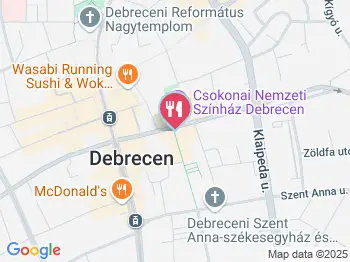 Verona Pékség Debrecen a térképen