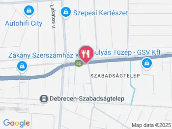 Vidám Fiúk Kocsma Debrecen a térképen