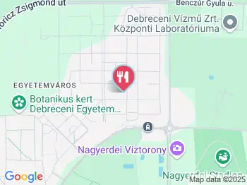 Zing étterem Debrecen a térképen