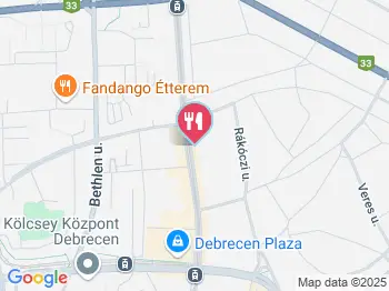 Zoe Restaurant & Lounge Debrecen a térképen