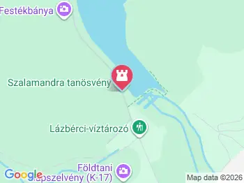 Szalamandra tanösvény Dédestapolcsány a térképen