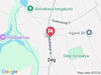 Kisdió Vendégház Dég a térképen