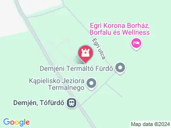 Demjéni Termáltó Fürdő Demjén a térképen