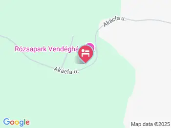 Rózsapark Vendégház Demjén a térképen