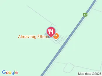 Almavirág Étterem Derecske a térképen