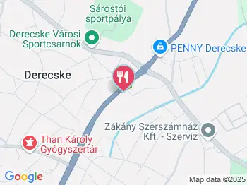 Jen gombócbár Derecske a térképen