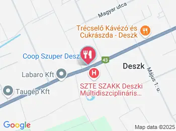 Club43 Pizzéria & Büfé Deszk a térképen