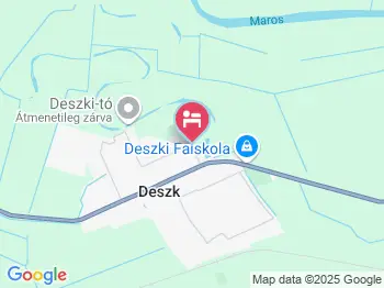 Fecskefészek Vendégház Deszk a térképen