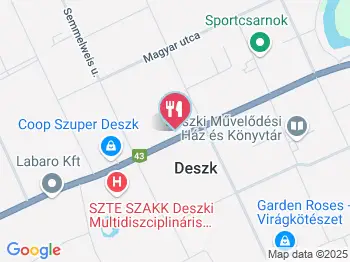 Tibi Kocsma Deszk a térképen