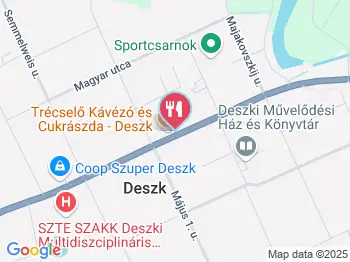 Vörös-Szekfű Cukrászda & Étterem-Pizzéria Deszk a térképen