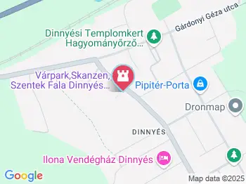 Várpark és Skanzen Dinnyés a térképen