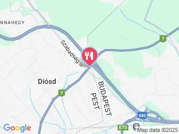 Erzsike Étterem és Cukrászda Diósd a térképen