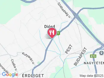 Krapaj Csárda Diósd a térképen