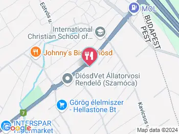 A Legendás Diósdi Halsütő Diósd a térképen