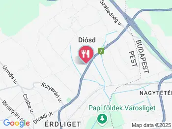 Diósd Garden Étterem & Pub Diósd a térképen