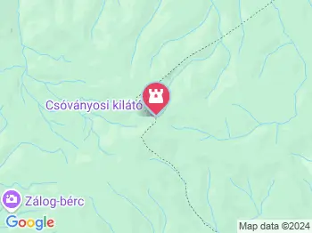 Csóványosi-kilátó Diósjenő a térképen