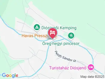 Diósjenői Kemping Diósjenő a térképen