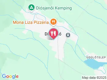 Kámor Fogadó étterme Diósjenő a térképen