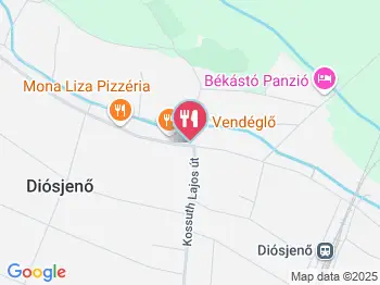 Mona Liza Pizzéria & Ételbár Diósjenő a térképen