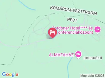 Platán Panzió Dobogókő a térképen