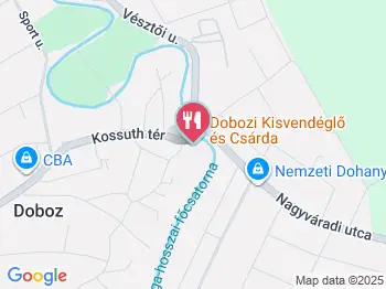 Dobozi Kisvendéglő Doboz a térképen