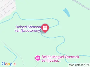 Dobozi Sámson vár (kaputorony) Doboz a térképen