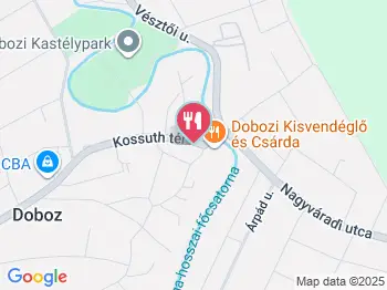 Papp Cukrászda Doboz a térképen