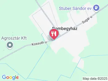 Penkó Presszó Dombegyház a térképen