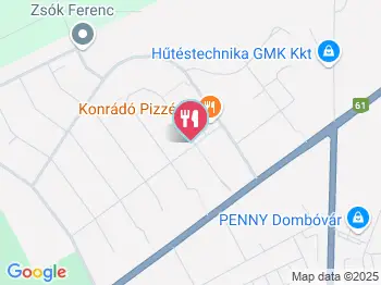Konrádó Étterem & Pizzéria Dombóvár a térképen