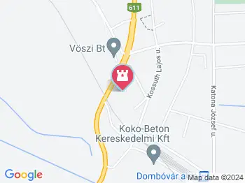 Mártírok kertje Dombóvár a térképen