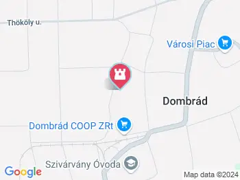 Vasúti Múzeum Dombrád a térképen