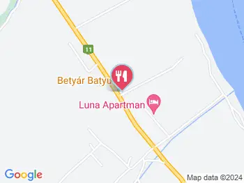 Betyár Batyu Dömös a térképen