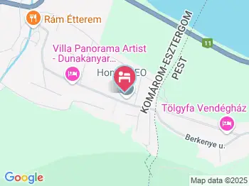 Dunazug Apartmanház Dömös a térképen