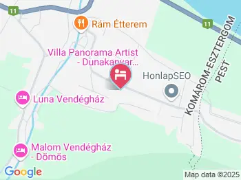 Villa Panorama Artist Dömös a térképen