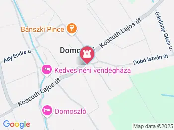 Csodaszarvas Domoszló a térképen