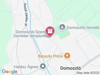 Szent Demeter Templom Domoszló a térképen