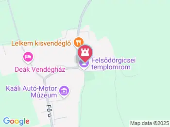 Felsődörgicsei templomrom Dörgicse a térképen