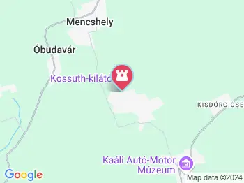 Kossuth-kilátó Dörgicse a térképen