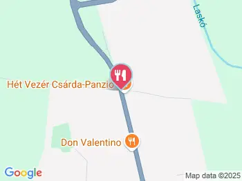 Hétvezér Csárda Dormánd a térképen