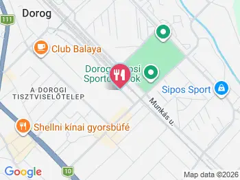 Dénes Lángos Dorog a térképen