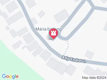 Mária-barlang kegyhely Dorog a térképen